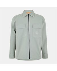 BOSS - Lovel Zipped Overshirt - Lyst