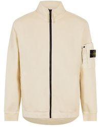 Stone Island - Fleece Track Jacket - Lyst
