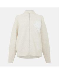 The Couture Club - Fluffy Knit Zip-Through - Lyst