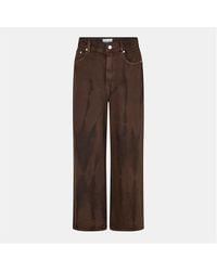 Ganni - Baggy High Rise Wide Leg Jeans - Lyst