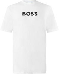 BOSS - Ts Logo Cotton Crew-Neck Short-Sleeve T-Shirt - Lyst