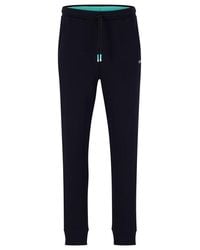 BOSS - Hadiko Closed Hem Fleece Joggers - Lyst