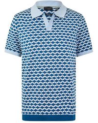 Ted Baker - Print Short Sleeve Polo Shirt - Lyst