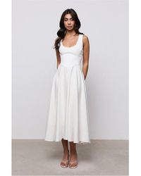 Odd Muse - Linen Midi Maxi Dress - Lyst