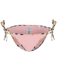 Burberry - Starla Tie Side Bikini Bottoms - Lyst