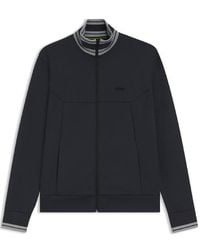 BOSS - Full Zipped Zone Short Sleeve Polo Shirt - Lyst