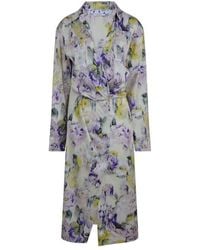 Off-White c/o Virgil Abloh - Chine Satin Twist Long Sleeve Dress Shirt - Lyst