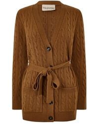 Valentino - Val Cashmere Cardi Ld63 - Lyst