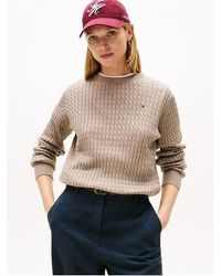 Tommy Hilfiger - Cable Knit Jumper - Lyst