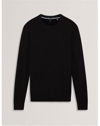 Ted Baker - Merino Blend Crew Neck Jumper - Lyst