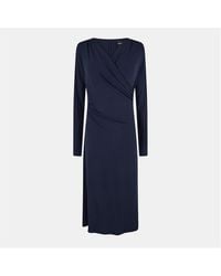 BOSS - Ettita Dress, Wrap Design - Lyst