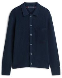 Tommy Hilfiger - Rib Button Cardigan - Lyst