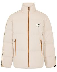 Palm Angels - Tree Logo Corduroy Down Short Puffer Jacket - Lyst