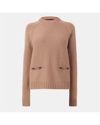 Gucci - Wool Cashmere Top With Horsebit - Lyst