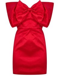Bardot - Mini Bow Dress - Lyst