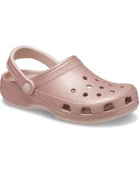 Crocs™ - Classic Glitter Clog Quartz Glitter Size 7 Uk / 8 Uk - Lyst