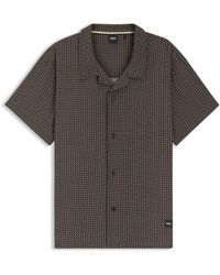 BOSS - Bodywear Beach Patterned Short Sleeve Shirt - Lyst