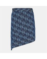 Vivienne Westwood - Viv Logo Denim Skirt - Lyst
