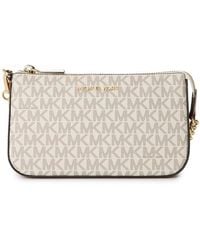 MICHAEL Michael Kors - Jet Set Signature Chain Clutch Bag - Lyst