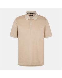 Ted Baker - Auguso Jacquard Short-Sleeve Polo Shirt - Lyst
