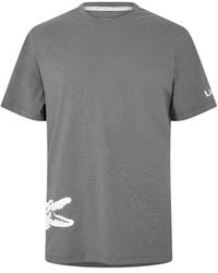 Lacoste - Printed Cotton Lounge Short Sleeve Pyjama Top - Lyst