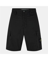 Stone Island - Tela Cargo Shorts - Lyst