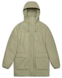 Rains - Lohja Long Waterproof Insulated Cargo Parka - Lyst