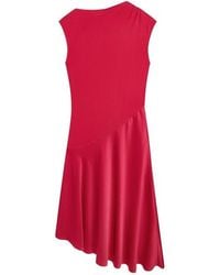 Ted Baker - Asymmetric Satin Panel Midi Dress - Lyst