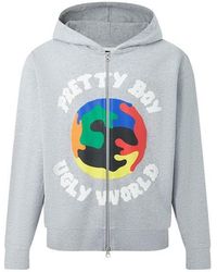 PRETTY BOY UGLY WORLD - The Cotton Long Sleeve Oversized Fit Zip Hoodie - Lyst