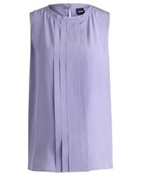BOSS - Bemiula Long Sleeve Long Blouse - Lyst