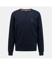 BOSS - Long Sleeve Premium Cotton Sweatshirt (Westart Crew Neck) - Lyst