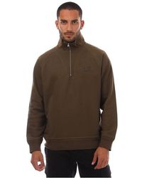 C.P. Company - Diagonal Raised Fleece Half-Zip Logo Sweatshirt - Lyst