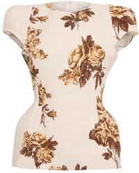 Magda Butrym - Short Sleeve Blouse - Lyst