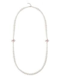 Agent Provocateur - Barb Long Pearl Necklace - Lyst