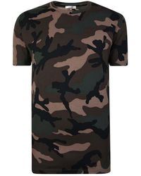 Valentino Camouflage Print T Shirt - Black