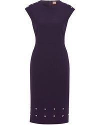 BOSS - Devoka Wrap Dress - Lyst