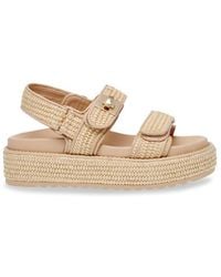 Steve Madden - Big Mona Architectural Platform Flatform Sandals - Lyst