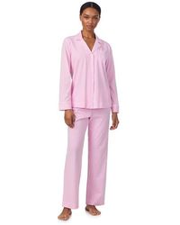 Ralph Lauren - Knit Long Sleeve Pyjama Set - Lyst