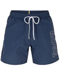 BOSS - Swim Shorts With Logo Detail (Stormfish) - Lyst