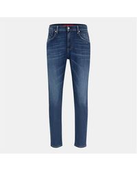 HUGO - Marty Straight Leg Jeans - Lyst