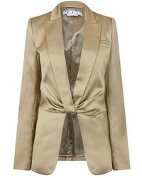 Off-White c/o Virgil Abloh - Duchesse Twisted Duchesse Fabric Suit Jacket - Lyst