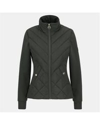 Barbour - Natalia Quilted Fleece Long Sleeve Hybrid Jacket - Lyst