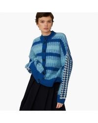 Stella Nova - Mixed Stripes Wool Mohair Cardigan - Lyst