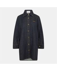 Givenchy - Denim Cotton Long Sleeve Dark Overshirt - Lyst