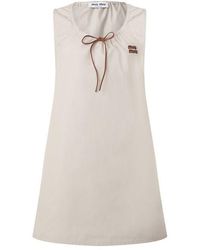 Miu Miu - Panama Mini Dress - Lyst