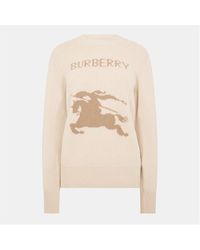 Burberry - Burb Fine Knit Crew Neck Jumper - Lyst