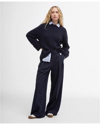 Barbour - Francis Wide-Leg Trousers - Lyst