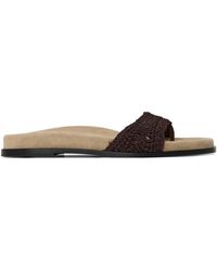 Magda Butrym - Crochet Strap Flat Sandals - Lyst