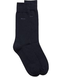BOSS - 2 Pack Plain Socks - Lyst