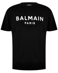 Balmain - Paris Print Logo T-shirt - Lyst
